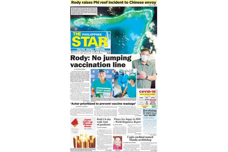 The STAR Cover (March 26, 2021) | Philstar.com