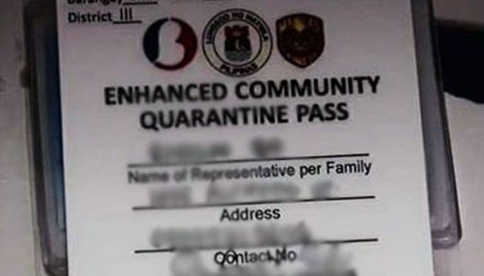 Quarantine passes back in Manila