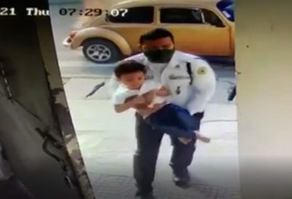 Security guard saves 3-year-old boy from car fire in Mindanao