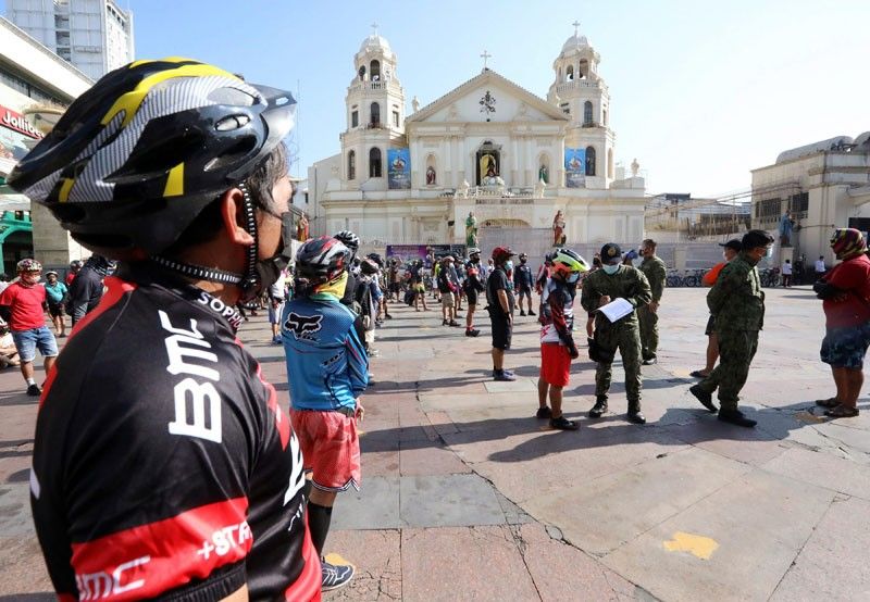 106 cyclists rounded up in Manila