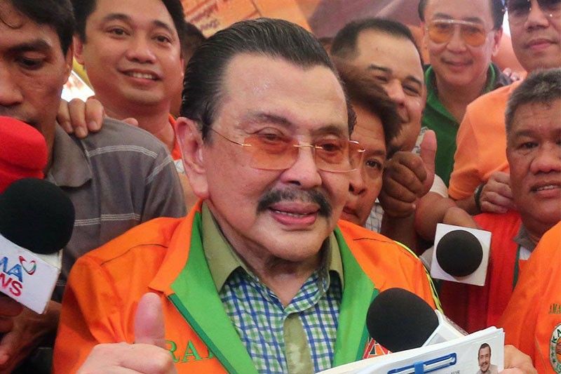 Erap on ventilator as pneumonia due to COVID-19 worsens