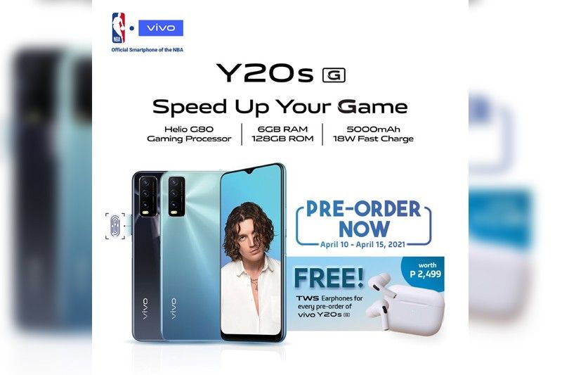 Get a FREE TWS earphone when you preorder the new vivo Y20s [G]