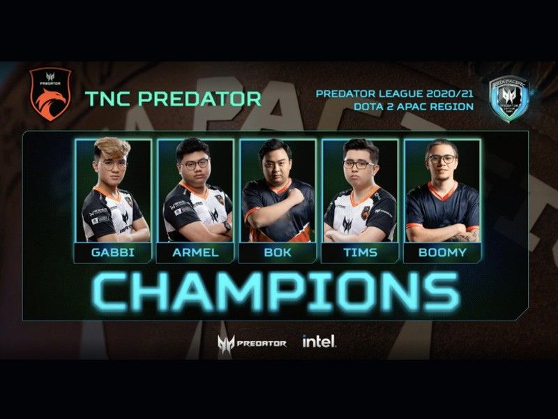 Tnc Predator Repeats As Dota2 Asia Pacific Predator League Champ Philstar Com