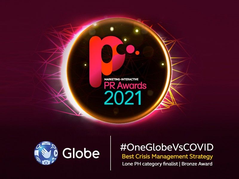 Globe's #OneGlobeVsCOVID campaign wins Bronze at PR Awards Asia
