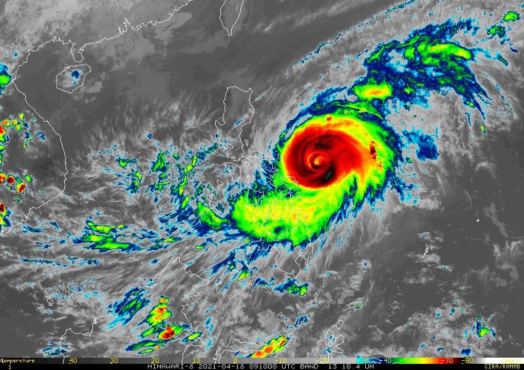 PAGASA: 'Bising' slightly weakens, slows down