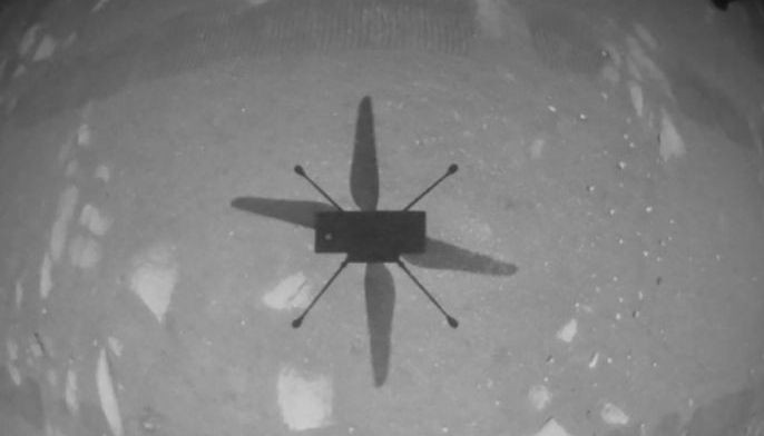 NASA's Mars helicopter succeeds in historic first flight