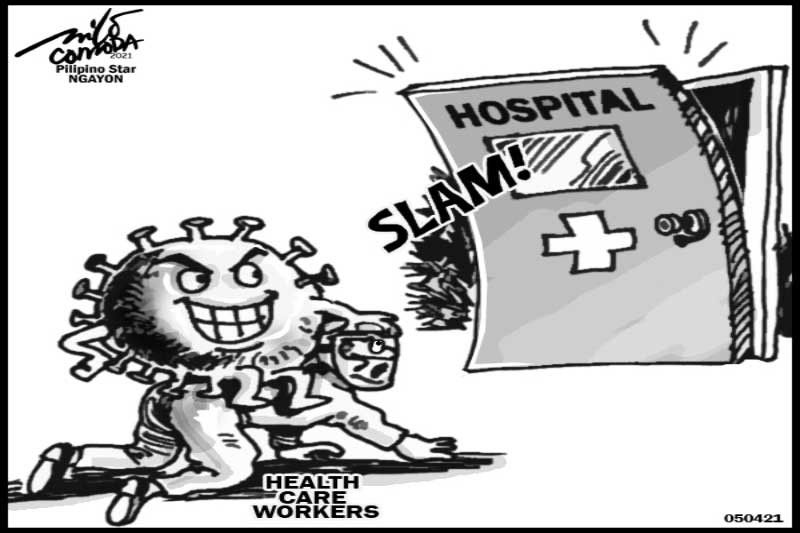 EDITORYAL - Dinggin, hinaing ng health workers