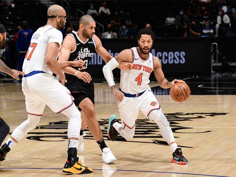 Rose pours in 25 as Knicks beat host Clippers