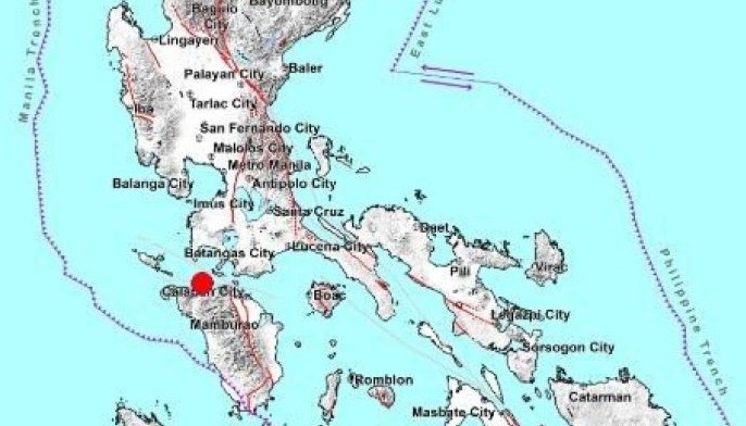 Magnitude 5.8 quake jolts Occidental Mindoro
