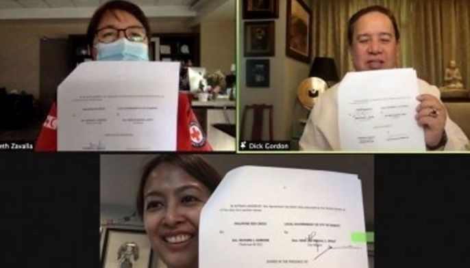 Makati, Red Cross open isolation facility