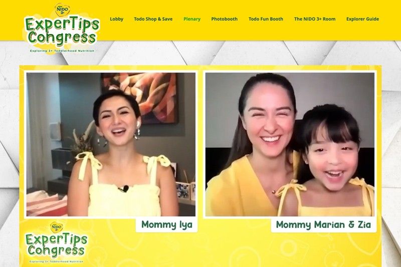 Marian, Iya and fellow moms attend online crash course on 3+ toddler nutrition