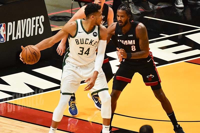 Bucks complete sweep of Heat; Blazers tie series against Nuggets