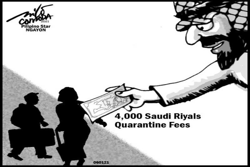EDITORYAL - Quarantine fees ng OFWs baka kaltasin sa sahod