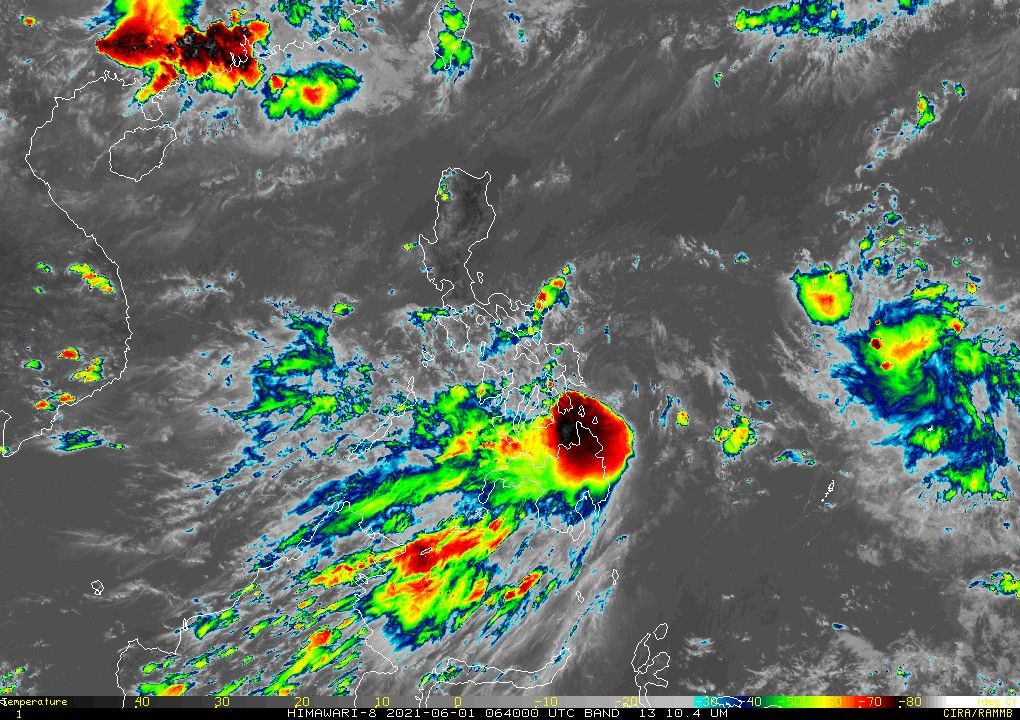 'Dante' now over southern part of Eastern Visayas, landfall seen tonight or Wednesday