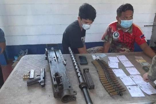 2 nabbed in Cotabato City for possession of .50 caliber machinegun ...