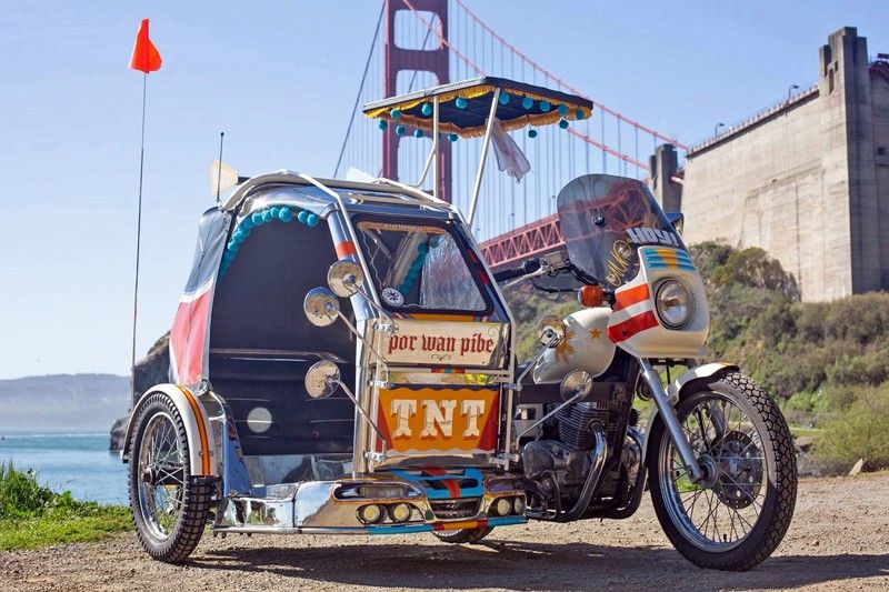 2 Pinoys showcase tricycle in San Francisco