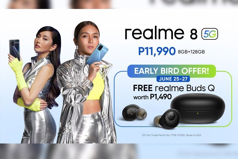 Make the most of 5G with realme's latest innovation â�� realme 8 5G, available at P1,500 off