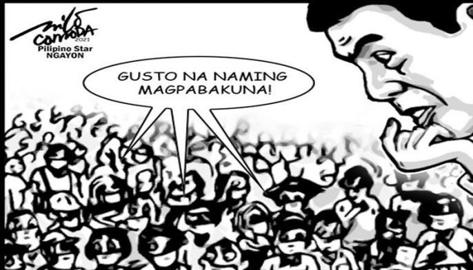 EDITORYAL - Daming gusting magpabakuna kaya huwag nang magbanta
