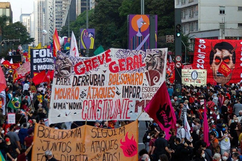 Thousands in Brazil join anti-Bolsonaro protests