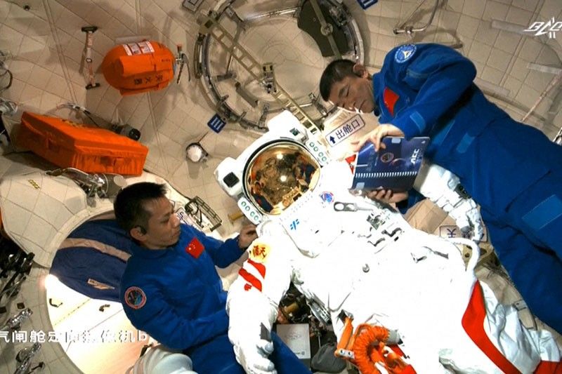 First spacewalk at China's new Tiangong station