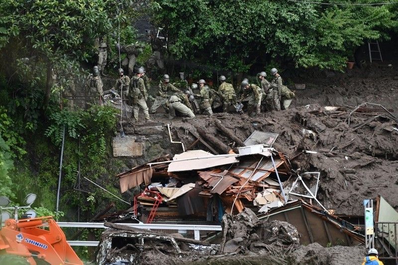 Survivor window closing in Japan landslide, 24 unaccounted for