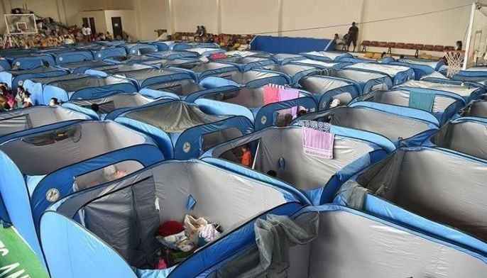 Evacuees sa Batangas isasailalim sa RT-PCR test