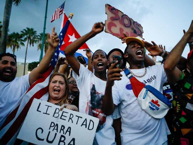 Rare antigovernment protests erupt in Cuba