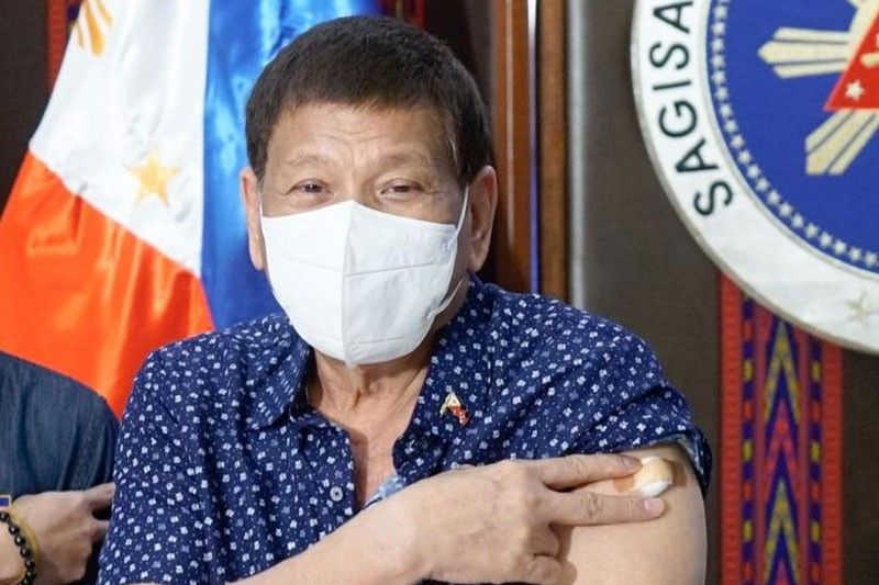 Duterte gets second dose of Sinopharm COVID-19 jab