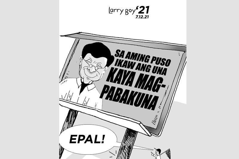 EDITORYAL - Posters ng mga pulitiko sa vaccination sites, baklasin