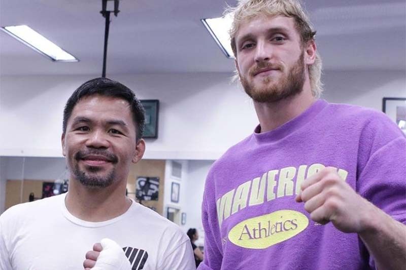 YouTuber and Mayweather foe Logan Paul visits Manny Pacquiao at Wild Card Gym