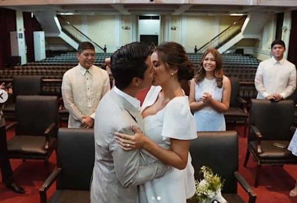 Rachel Peters, Migz Villafuerte tie the knot in civil ceremony