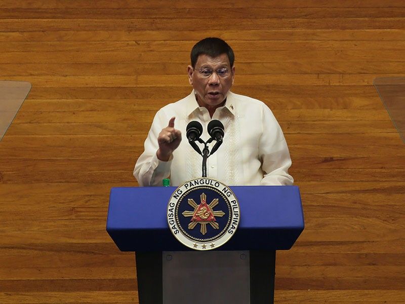 In last SONA, Duterte asks Congress to pass 12 laws