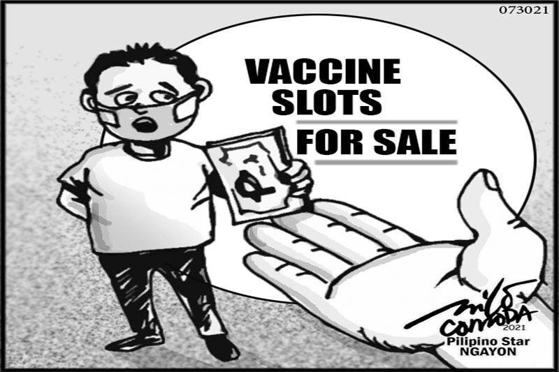 EDITORYAL - Vaccine slots for sale