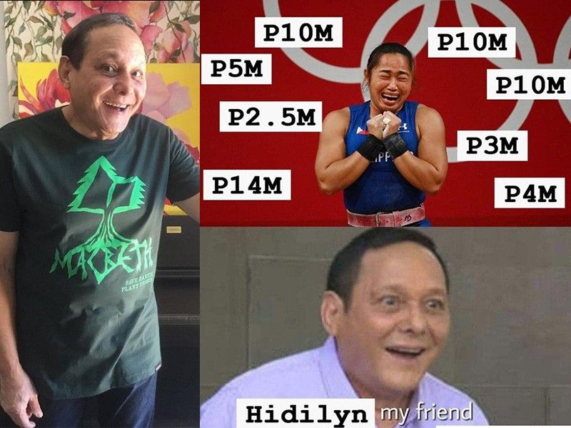 'Baka pwede niya ako ibalato': Ronnie Henares reacts to viral Hidilyn Diaz meme