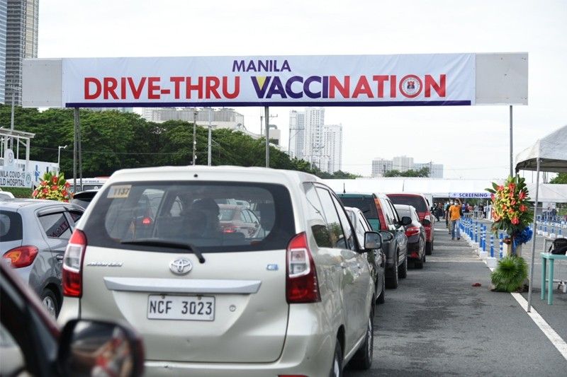 Manila launches drive-through vaccination facility