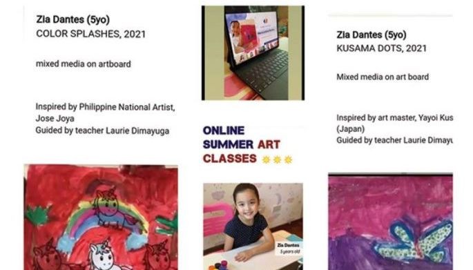 Scarlet at Zia, lutang ang talent sa pagpipinta