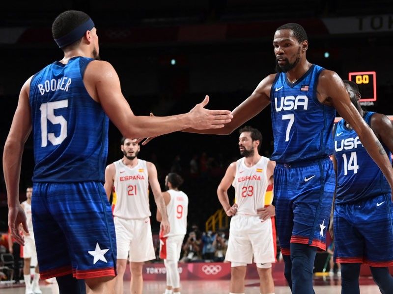 US outlasts Spain to enter Olympic basketball semis