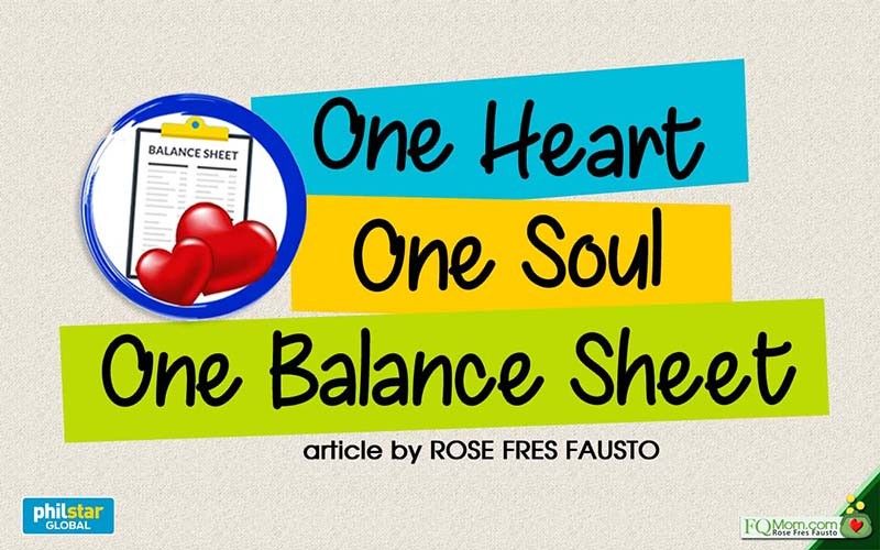 One heart, one soul, one balance sheet