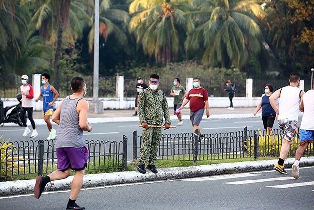 PNP orders strict enforcement of ban on outside exercises