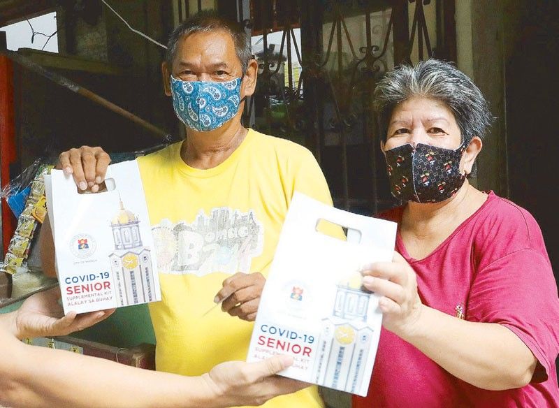 Manila distributes milk, vitamins to seniors
