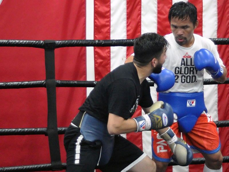 Pacquiao caps off sparring as Las Vegas trip looms | Philstar.com