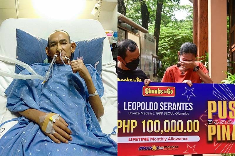 Ailing Olympic medalist Serantes to receive P100K monthly stipend