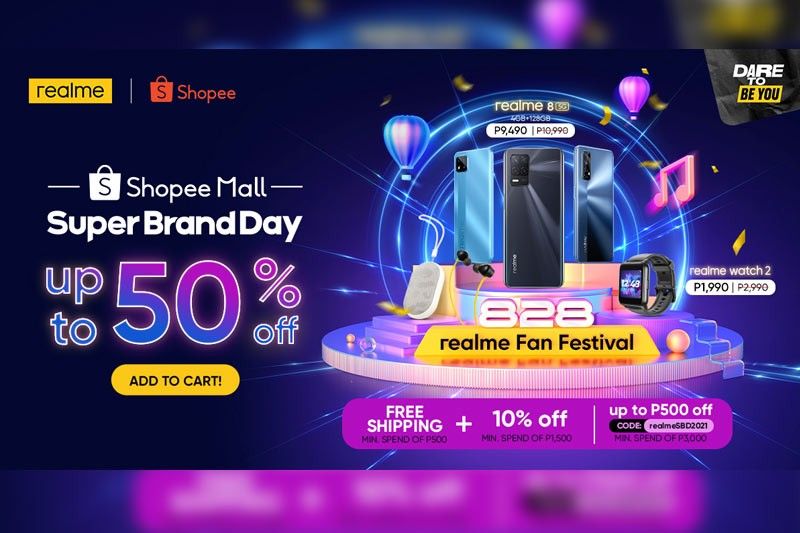 Get the biggest discounts, deals of up to 50% off in realmeâ��s Shopee Super Brand Day Sale