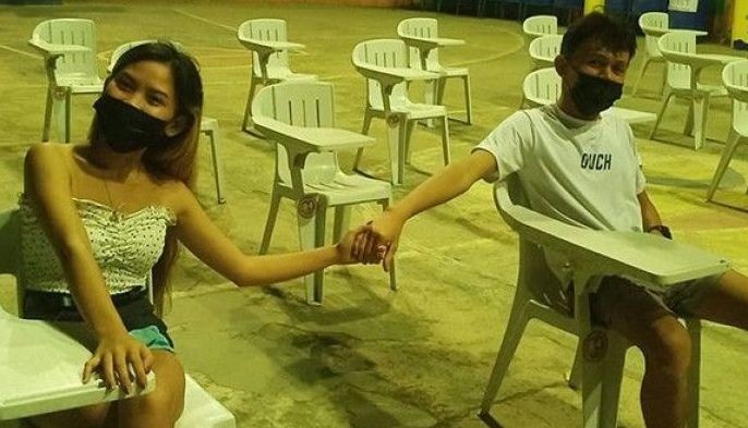 Serendipity? Ex-lovers go viral for 'kilig'&nbsp;reunion while on detention for violating curfew