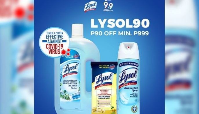 Early holiday deals, superior Lysol products on Shopee&rsquo;s 9.9 sale!