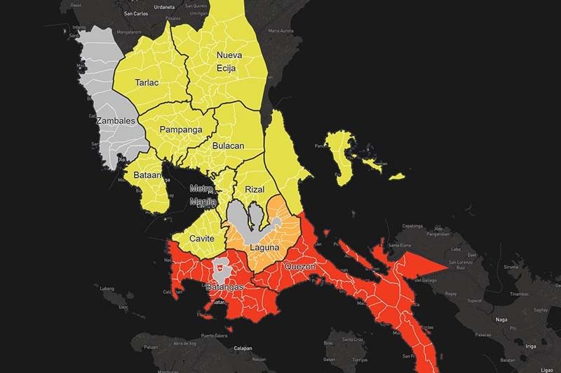 Red rainfall warning up over Batangas, parts of Quezon province