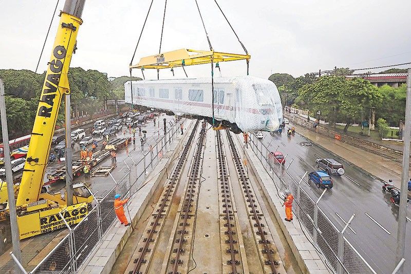 Train set installed at MRT-7