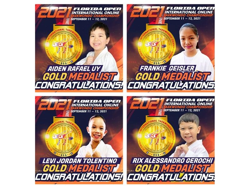 Filipino kids bag four golds in Florida online poomsae tilt