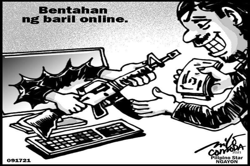 EDITORYAL- Online selling ng mga baril