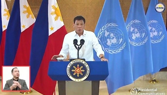 Duterte kinastigo 'pagkukulang' ng UN sa mismong general assembly nito; reporma hiningi